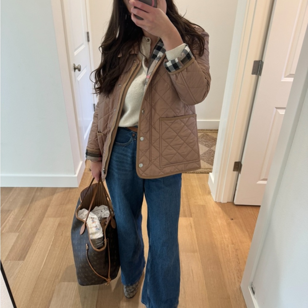 Burberry Woman’s Tan Quilted Jacket - Picture 2 of 2